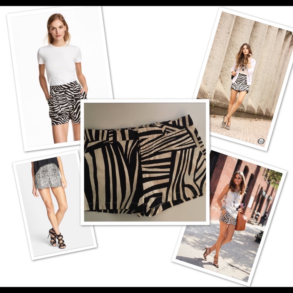 NWT Ann Taylor Loft Animal 🦓 Print Shorts SZ 10